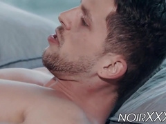 Jacen zhu sticks his giant-sized coalblack penis in tight butt-hole