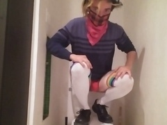 Gay fox ears, energy drink, shower