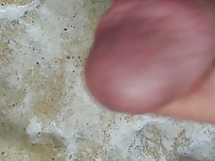 Outdoor wank and cumshot