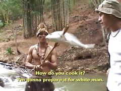 Young Indian Dude Alex Leite Met Traveller Daniel Rasek in the Forset, Shared His Food, Dick and Ass with Him