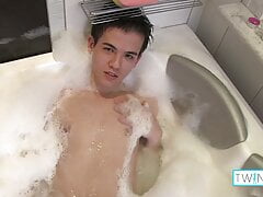 Hot Brunette Rainbow Boy Xander Masturbates His Hard Cock!