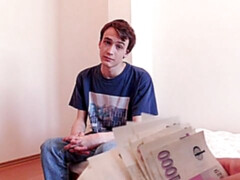 Dorky debt-ridden dude gets fucked in the ass in POV