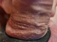 Lubed Uncut Cock About To Cum