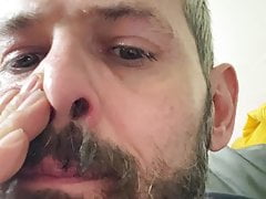 NOSE SNOT AND SPIT ON MY BEARD