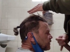 Gay-blowjob, toilet, amateur