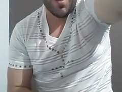 Horny dude shoots to porn