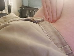 Pushing on full bladder