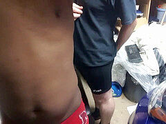 Married white bottom gets smashed by married dark-hued top.