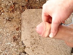 Cumshot outdoor