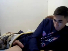 Adidas Chav masturbates On webcam