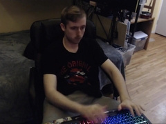 Sexy dude Clothes on hands fondling (no nudity)