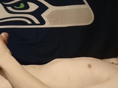 Jerking my good-sized knob up close!