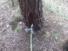 pissing together with my friend behind a tree COMPILATION