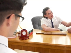 Jack Hunter fisting his classmate Devins asshole