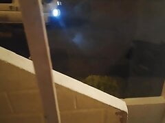 Jerking Off My Big Uncut Cock Public On My Window Till I Cum - Camilo Brown