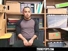 YoungPerps - dangled daddy mall cop barebacks straight mexican guy for stealing