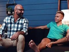 Stepdad mistaken his stepson for his wife and becomes flirty