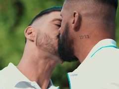 Hot bears provide steamy blowjob and anal scenes in a loud threesome