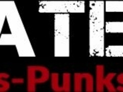 Handsome alt stud intensely jacking off uncut dick to porn