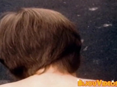 Stud tugs on his cock until it erupts with a bunch of cum