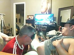 CHINESE GRANDPA MILKING MY FUCKING ASIAN UNCUT DICK