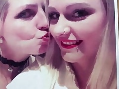 Cum Tribute to hot friend Tatjana and friend 3