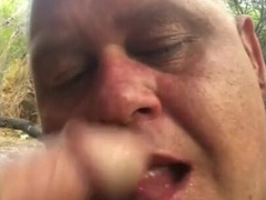 Big-Cock Daddy Blowjob in the Dunes