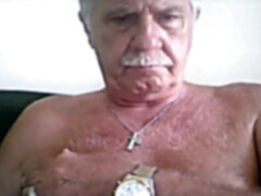 Italian granddad stroking