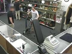 Gym teacher strips down to nothing in the hopes of earning some cash