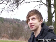 Amateur european barebacked outdoors in park