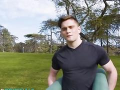 Hot Stud Teaches Ebony Crush Yoga Poses