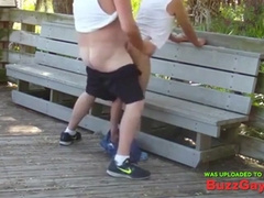 old fags have lovemaking in public park
