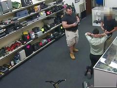 Hairy fuck is taught a lesson when he tries to steal