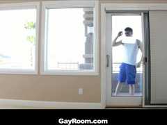 Neighbor Slink Rails Muscle Hairy Men Yam-Sized Manmeat