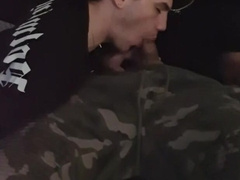 Pavel catches Silvio while he's stroking