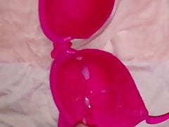 Cum again in pink bra cumrag (35 loads)