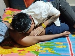 Sweet young Indian Desi threesome with stunning gay action