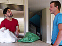 Blow-job, muscle gay sex, dick fight