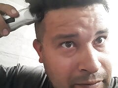 Cutting my hair at the gym