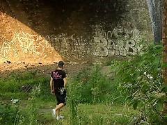 Dirty fuckers find an abandoned place to screw