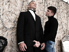 Leather daddy anal with Denny Chris and Lucas