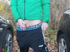 Gay car, hot gay, big shaved cock