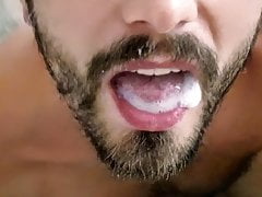 My sperm for man with moustache