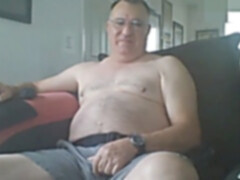 father blows a load on web cam