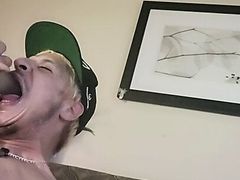 12in dildo throat fuck