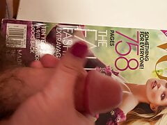 Cumming for Kate Moss and licking it up 2