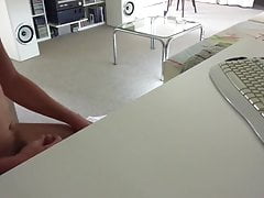 me wanking over mmf vid and cumming