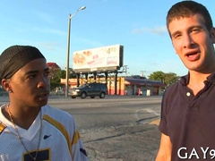 Watch these interracial lovers have a blast with some wild fun!