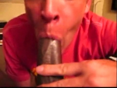 Engulfing Large Dark Uncut Schlong 14