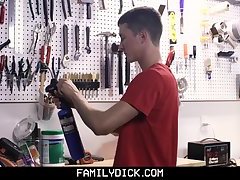 Family Dick - Young son Gets Taught a Lesson by Daddy